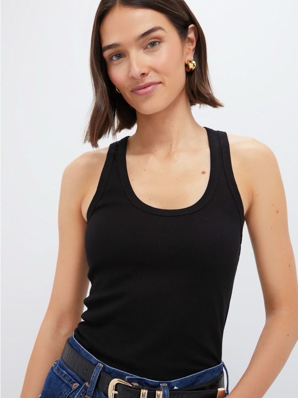 NWT Bootlegger Kismet XL Black Ribbed Tank Top